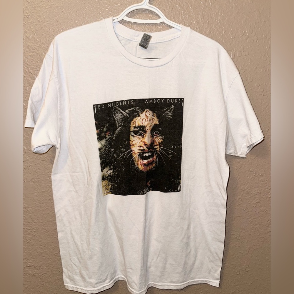 White Tee with Print